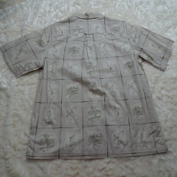 Columbia Tan Marlin Fishing Shirt Size Medium - Picture 2 of 6